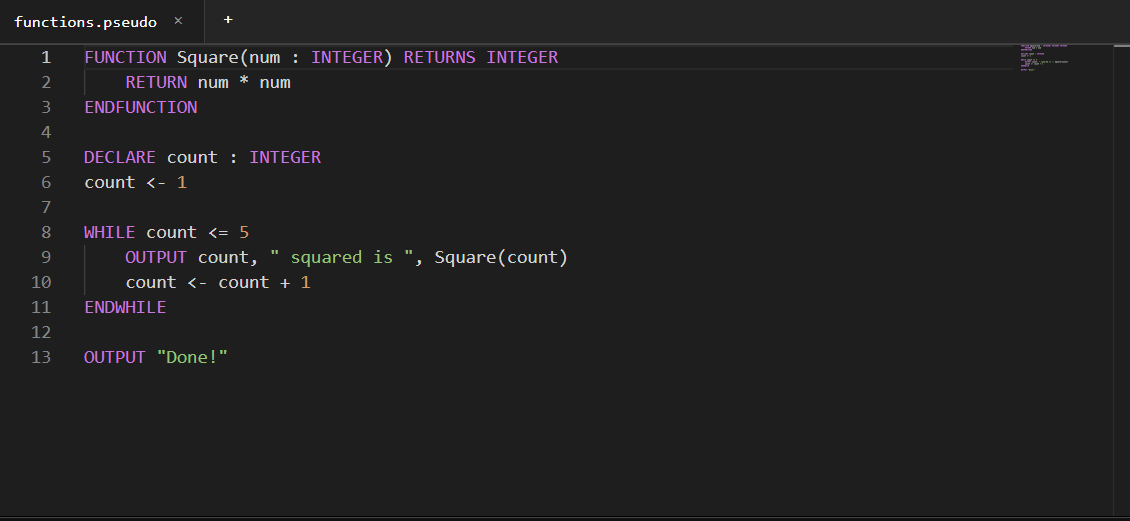 Pseudo Pro editor screenshot